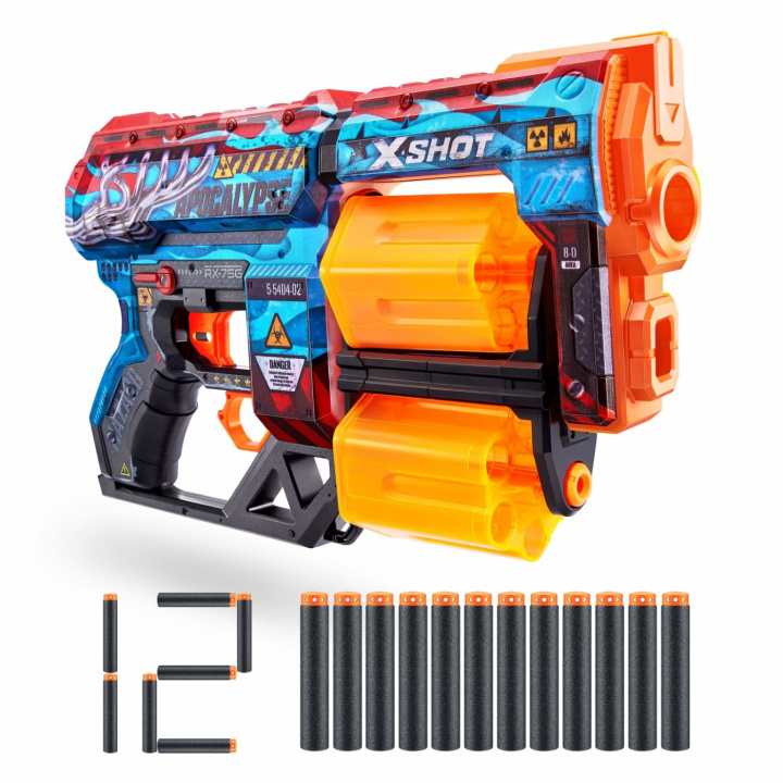 Zuru X-Shot Skins Dread Apocalypse, blå i gruppen LEGETØJ, BØRN & BABY / Legetøj / Action spil hos TP E-commerce Nordic AB (A22718)