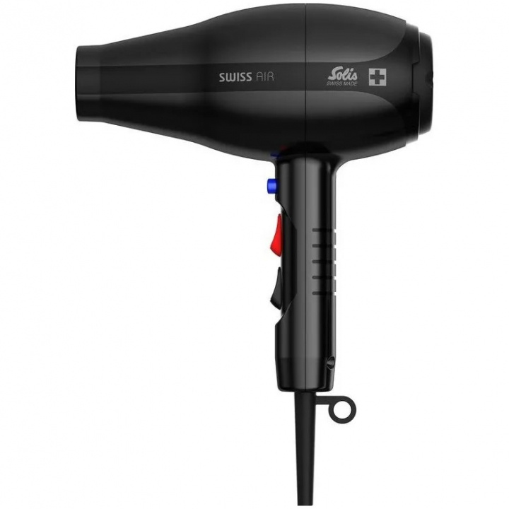 Solis Swiss Air Black 360° Hårtørrer i gruppen SKØNHED & HELSE / Hår og styling / Styling værktøjer / Hårtørrere hos TP E-commerce Nordic AB (A22739)