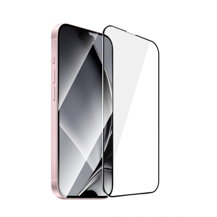 Skærmbeskytter i hærdet glas med metalramme, iPhone 15 i gruppen SMARTPHONES & TABLETS / Mobil Beskyttelse / Apple / iPhone 15 hos TP E-commerce Nordic AB (A22748)