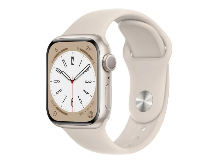 Apple Watch Series 8 41mm Starlight/Aluminium med Starlight Sportband GPS + Cellular i gruppen SMARTPHONES & TABLETS / Træning, hjem og fritid / Apple Watch & Tilbehør / Apple Watch hos TP E-commerce Nordic AB (A22765)