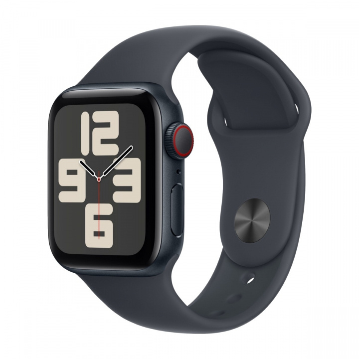 Apple Watch SE (2022) 40mm Midnight Aluminium med Midnight Sportband GPS + Cellular i gruppen SMARTPHONES & TABLETS / Træning, hjem og fritid / Apple Watch & Tilbehør / Apple Watch hos TP E-commerce Nordic AB (A22766)