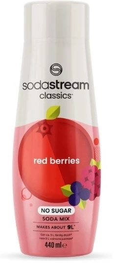 Sodastream Red Berries No Sugar 440ml, Giver ca. 9 liter færdig drik i gruppen HJEM, HUS & HAVE / Husholdningsapparater / Vand & Juice / Kulsyremaskiner / Smag hos TP E-commerce Nordic AB (A22815)