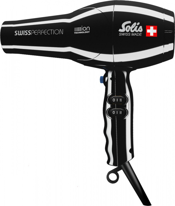 Solis Swiss Perfection 440 Sort Hårtørrer i gruppen SKØNHED & HELSE / Hår og styling / Styling værktøjer / Hårtørrere hos TP E-commerce Nordic AB (A22834)