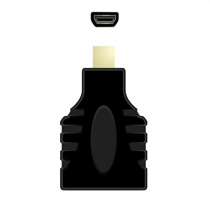 QNECT Adapter HDMI A hun - HDMI D (mikro) han i gruppen HJEMMEELEKTRONIK / Kabler og adaptere / HDMI / Adaptere hos TP E-commerce Nordic AB (A22861)