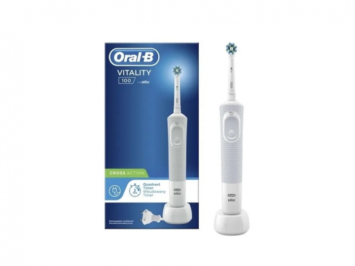 Oral-B Vitality Starter Pack White i gruppen SKØNHED & HELSE / Oral pleje / Elektriske tandbørster hos TP E-commerce Nordic AB (A22893)