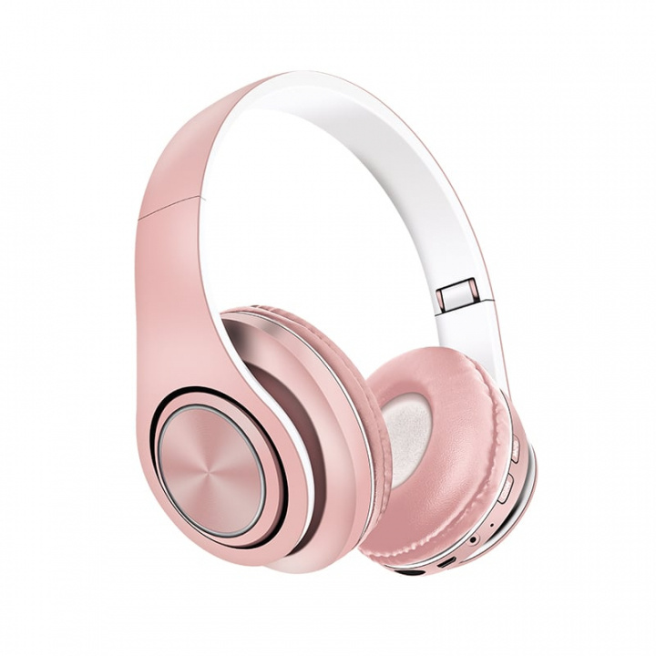 United HP2438 Bluetooth Headphone Pink i gruppen HJEMMEELEKTRONIK / Lyd & billede / Hovedtelefoner & Tilbehør / Hovedtelefoner hos TP E-commerce Nordic AB (A22901)