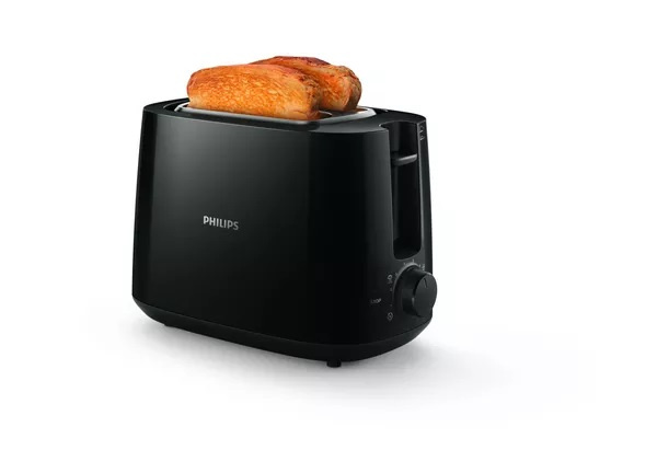 Philips HD2581 - Brödrost För 2 Skivor, Svart i gruppen HJEM, HUS & HAVE / Husholdningsapparater / Brødristere & Sandwich Makers / Brødristere hos TP E-commerce Nordic AB (A22922)