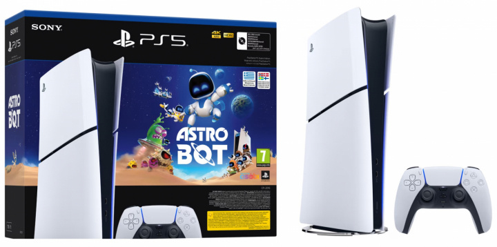 Sony PlayStation 5 Slim Digital Edition + Astro Bot (PS5) i gruppen HJEMMEELEKTRONIK / Spilkonsoller og tilbehør / Sony PlayStation 5 / Spilkonsoller hos TP E-commerce Nordic AB (A22937)