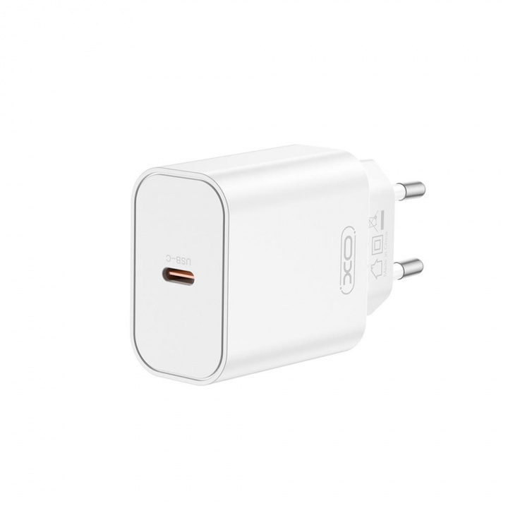 XO wall charger CE32 PD 20W 1x USB-C white i gruppen SMARTPHONES & TABLETS / Opladere og kabler / Vægoplader / Væg oplader Type C hos TP E-commerce Nordic AB (A22961)