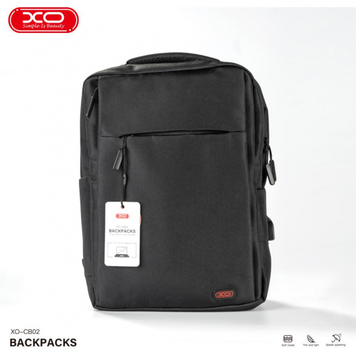  XO Laptop backpack 17” black i gruppen COMPUTERTILBEHØR / Bærbare computere og tilbehør / Computertasker / Rygsække hos TP E-commerce Nordic AB (A22972)