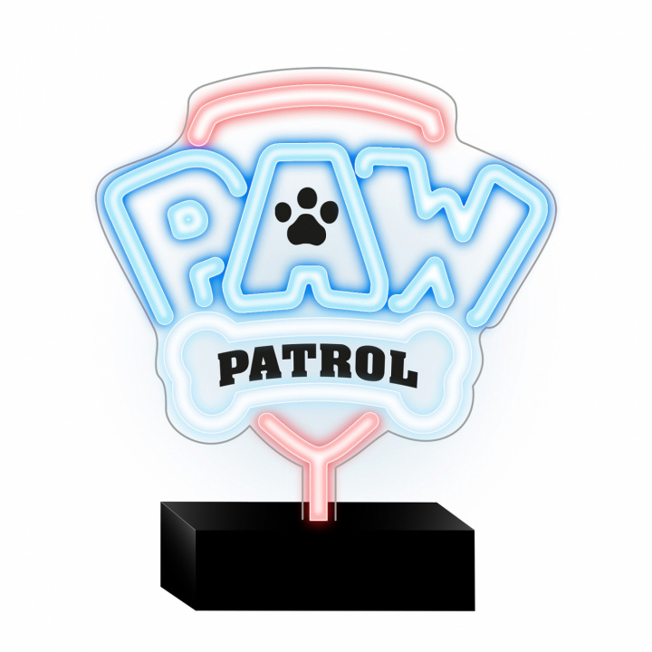 Paw Patrol OW-120146 Bordslampa med Neon LED, Logo i gruppen LEGETØJ, BØRN & BABY / Børneværelse / Belysning til børn / Bordlamper hos TP E-commerce Nordic AB (A22988)