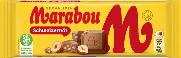 Marabou Schweizernöt 100g i gruppen SPORT, FRITID & HOBBY / Sjove gadgets / Slik hos TP E-commerce Nordic AB (A22990)