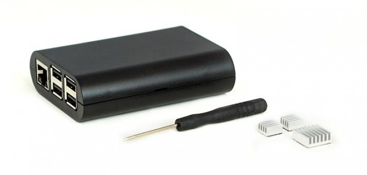 GamingGadgets-etui til Raspberry Pi 3 model B,Pi 2,Pi Model B+ - sort i gruppen COMPUTERTILBEHØR / Computerkomponenter / Raspberry Pi hos TP E-commerce Nordic AB (A23019)
