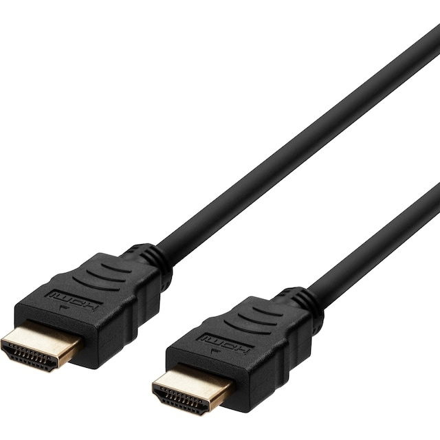 Deltaco 8K HDMI 2.1-kabel (2 m, svart) i gruppen HJEMMEELEKTRONIK / Kabler og adaptere / HDMI / Kabler hos TP E-commerce Nordic AB (A23108)