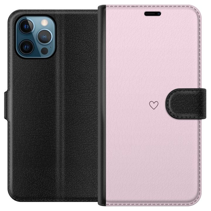 Tegnebogsetui til Apple iPhone 12 Pro med Hjerte motiv i gruppen SMARTPHONES & TABLETS / Mobil Beskyttelse / Apple / iPhone 12 hos TP E-commerce Nordic AB (A50289)