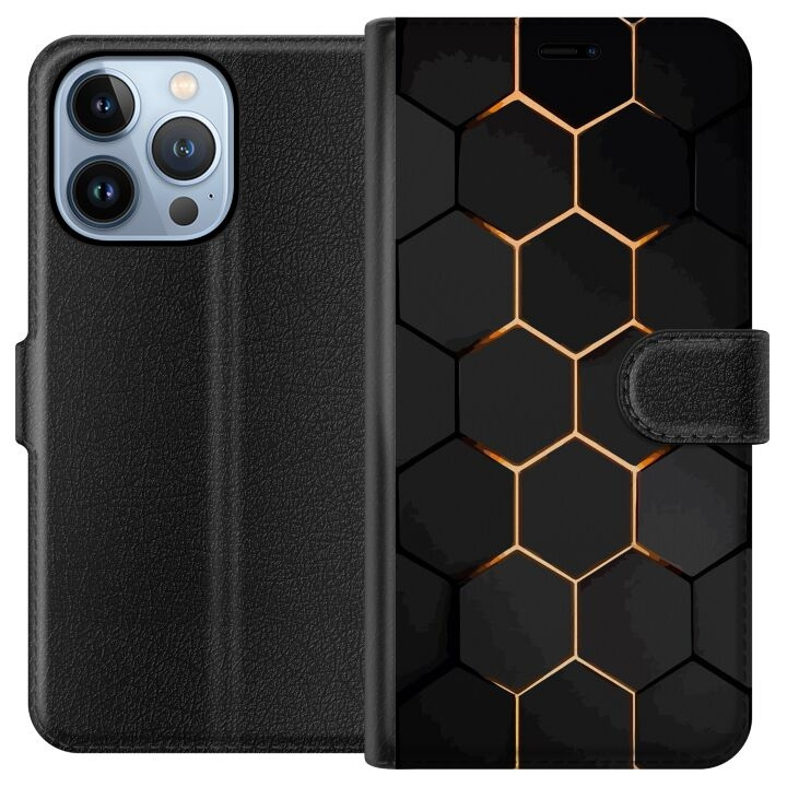 Tegnebogsetui til Apple iPhone 13 Pro med Luksuriøst Mønster motiv i gruppen SMARTPHONES & TABLETS / Mobil Beskyttelse / Apple / iPhone 13 Pro / Cover hos TP E-commerce Nordic AB (A50511)