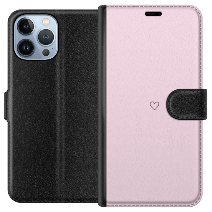 Tegnebogsetui til Apple iPhone 13 Pro Max med Hjerte motiv i gruppen SMARTPHONES & TABLETS / Mobil Beskyttelse / Apple / iPhone 13 Pro Max hos TP E-commerce Nordic AB (A50559)