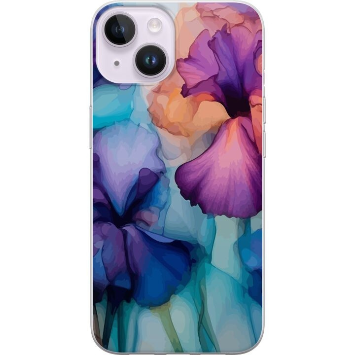 Mobilcover til Apple iPhone 14 med Magiske blomster motiv i gruppen SMARTPHONES & TABLETS / Mobil Beskyttelse / Apple / iPhone 14 hos TP E-commerce Nordic AB (A50624)