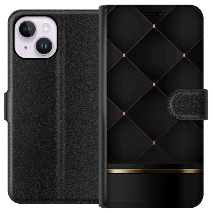 Tegnebogsetui til Apple iPhone 15 Plus med Luksuslinje motiv i gruppen SMARTPHONES & TABLETS / Mobil Beskyttelse / Apple / iPhone 15 hos TP E-commerce Nordic AB (A50933)
