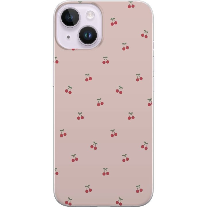 Mobilcover til Apple iPhone 15 Plus med Kirsebær motiv i gruppen SMARTPHONES & TABLETS / Mobil Beskyttelse / Apple / iPhone 15 hos TP E-commerce Nordic AB (A50952)