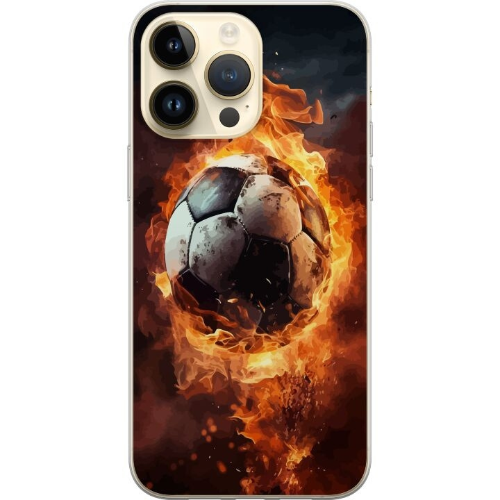 Mobilcover til Apple iPhone 15 Pro Max med Fodbold motiv i gruppen SMARTPHONES & TABLETS / Mobil Beskyttelse / Apple / iPhone 15 hos TP E-commerce Nordic AB (A51020)