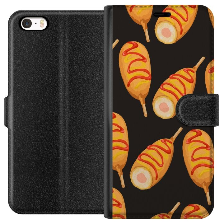 Tegnebogsetui til Apple iPhone 5 med Kyllingedrumstick motiv i gruppen SMARTPHONES & TABLETS / Mobil Beskyttelse / Apple / iPhone 5/5S/SE hos TP E-commerce Nordic AB (A51089)