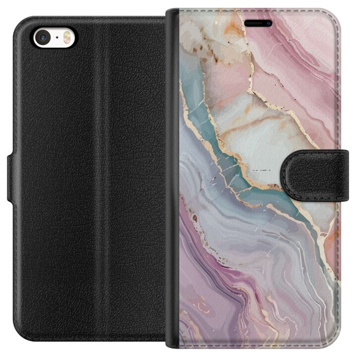 Tegnebogsetui til Apple iPhone 5s med Marmor motiv i gruppen SMARTPHONES & TABLETS / Mobil Beskyttelse / Apple / iPhone 5/5S/SE hos TP E-commerce Nordic AB (A51183)