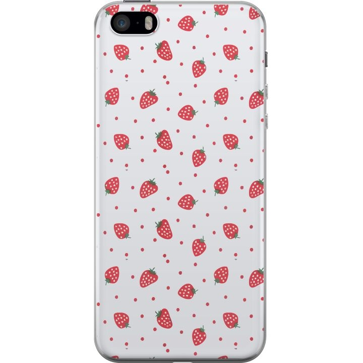 Mobilcover til Apple iPhone 5s med Jordbær motiv i gruppen SMARTPHONES & TABLETS / Mobil Beskyttelse / Apple / iPhone 5/5S/SE hos TP E-commerce Nordic AB (A51205)
