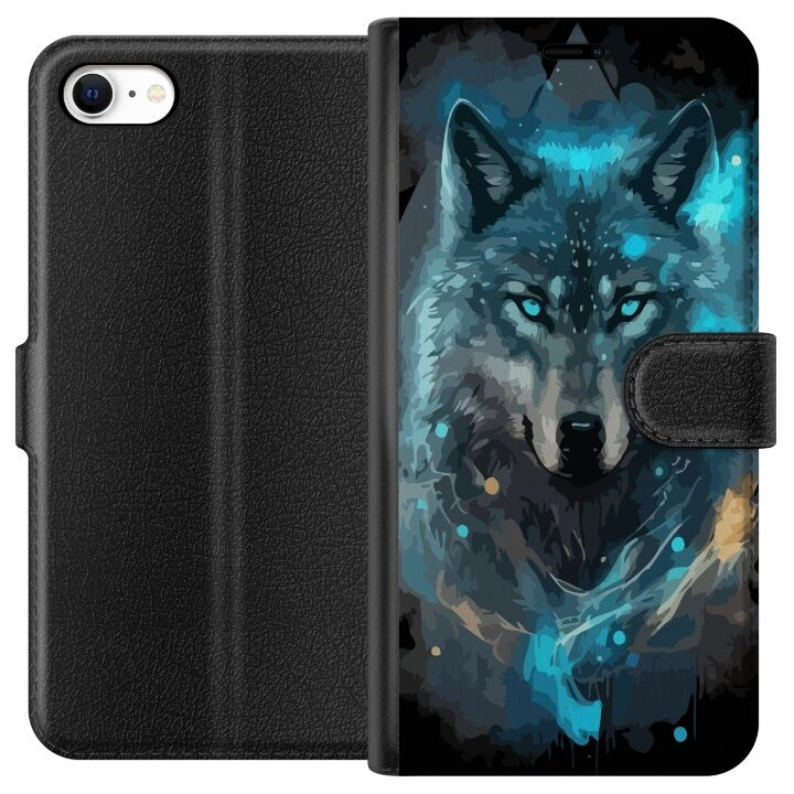 Tegnebogsetui til Apple iPhone 6s med Ulve motiv i gruppen SMARTPHONES & TABLETS / Mobil Beskyttelse / Apple / iPhone 6/6S hos TP E-commerce Nordic AB (A51301)