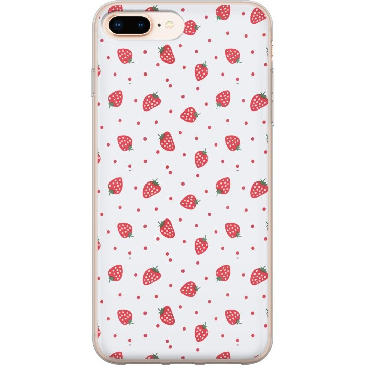 Mobilcover til Apple iPhone 7 Plus med Jordbær motiv i gruppen SMARTPHONES & TABLETS / Mobil Beskyttelse / Apple / iPhone 7 Plus hos TP E-commerce Nordic AB (A51475)