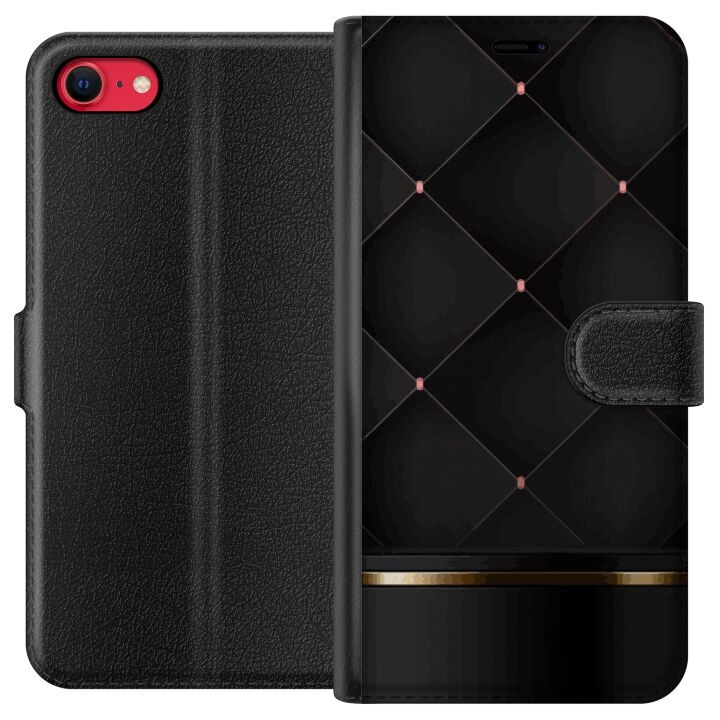 Tegnebogsetui til Apple iPhone SE (2020) med Luksuslinje motiv i gruppen SMARTPHONES & TABLETS / Mobil Beskyttelse / Apple / iPhone SE (2nd gen & 3rd gen) / Cover hos TP E-commerce Nordic AB (A51608)