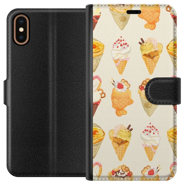 Tegnebogsetui til Apple iPhone X med Glasagtigt motiv i gruppen SMARTPHONES & TABLETS / Mobil Beskyttelse / Apple / iPhone X/XS hos TP E-commerce Nordic AB (A51766)