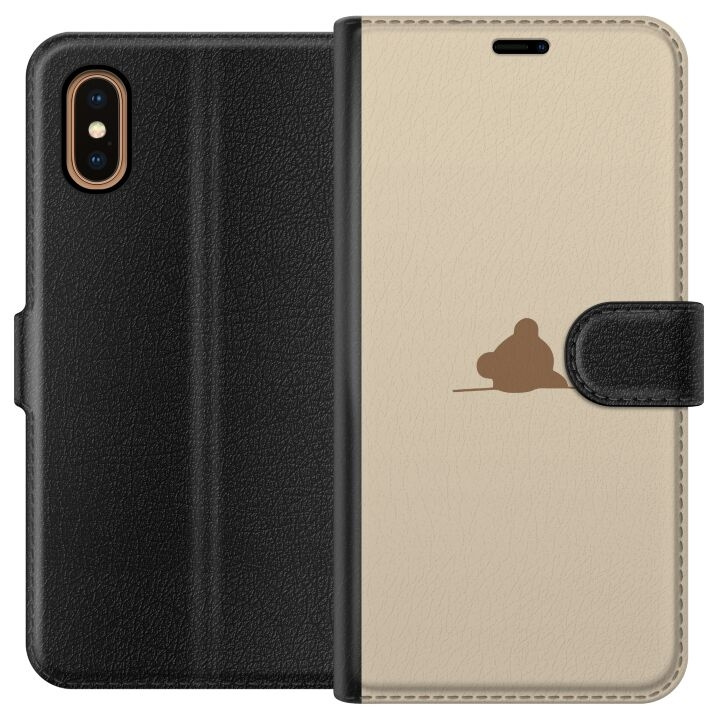 Tegnebogsetui til Apple iPhone XS Max med Nalle motiv i gruppen SMARTPHONES & TABLETS / Mobil Beskyttelse / Apple / iPhone XS Max hos TP E-commerce Nordic AB (A51937)