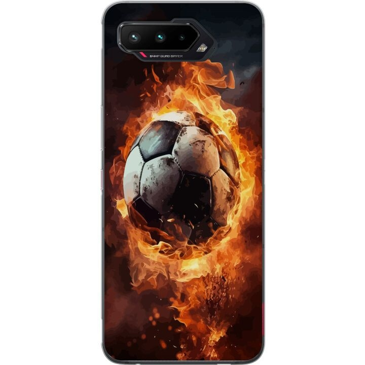 Mobilcover til Asus ROG Phone 5 med Fodbold motiv i gruppen SMARTPHONES & TABLETS / Mobil Beskyttelse / Asus hos TP E-commerce Nordic AB (A51992)