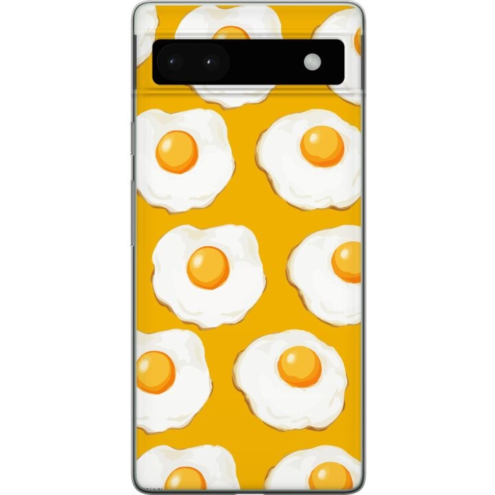 Mobilcover til Google Pixel 6a med Stegt æg motiv i gruppen SMARTPHONES & TABLETS / Mobil Beskyttelse / Google hos TP E-commerce Nordic AB (A52135)