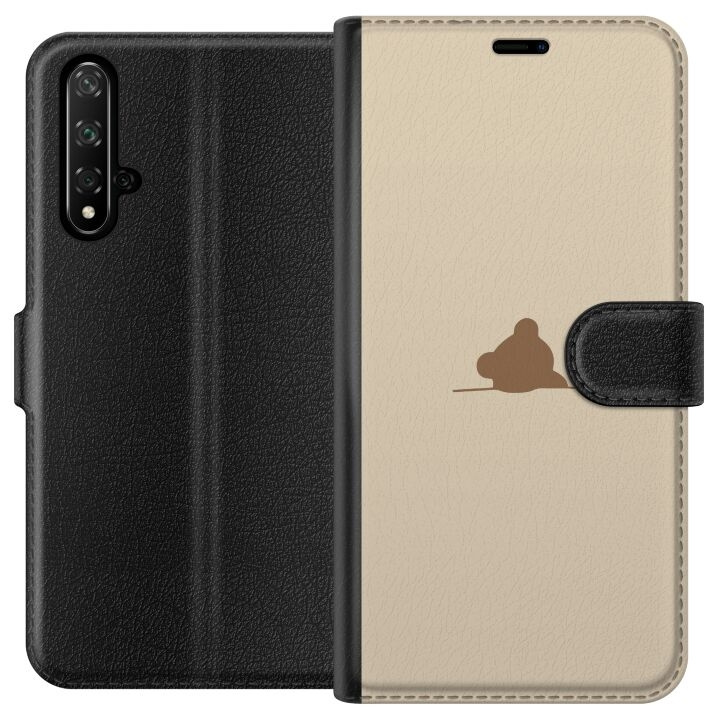Tegnebogsetui til Honor 20 med Nalle motiv i gruppen SMARTPHONES & TABLETS / Mobil Beskyttelse / Huawei/Honori hos TP E-commerce Nordic AB (A52612)