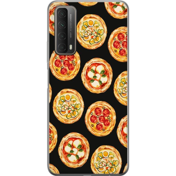 Mobilcover til Huawei P smart 2021 med Pizza motiv i gruppen SMARTPHONES & TABLETS / Mobil Beskyttelse / Huawei/Honori hos TP E-commerce Nordic AB (A52713)
