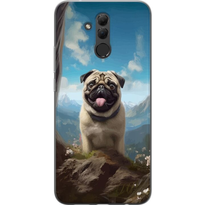 Mobilcover til Huawei Mate 20 lite med Glad Hund motiv i gruppen SMARTPHONES & TABLETS / Mobil Beskyttelse / Huawei/Honori hos TP E-commerce Nordic AB (A52799)