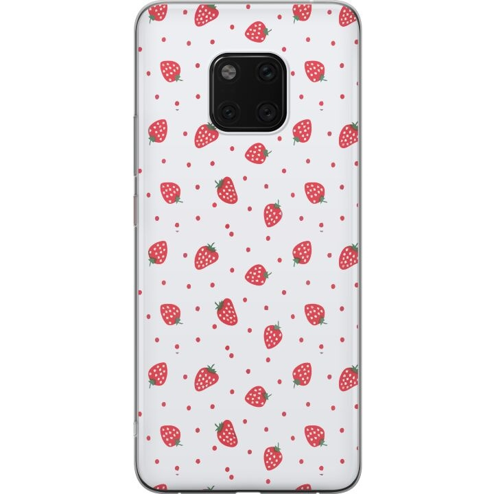 Mobilcover til Huawei Mate 20 Pro med Jordbær motiv i gruppen SMARTPHONES & TABLETS / Mobil Beskyttelse / Huawei/Honori hos TP E-commerce Nordic AB (A52852)