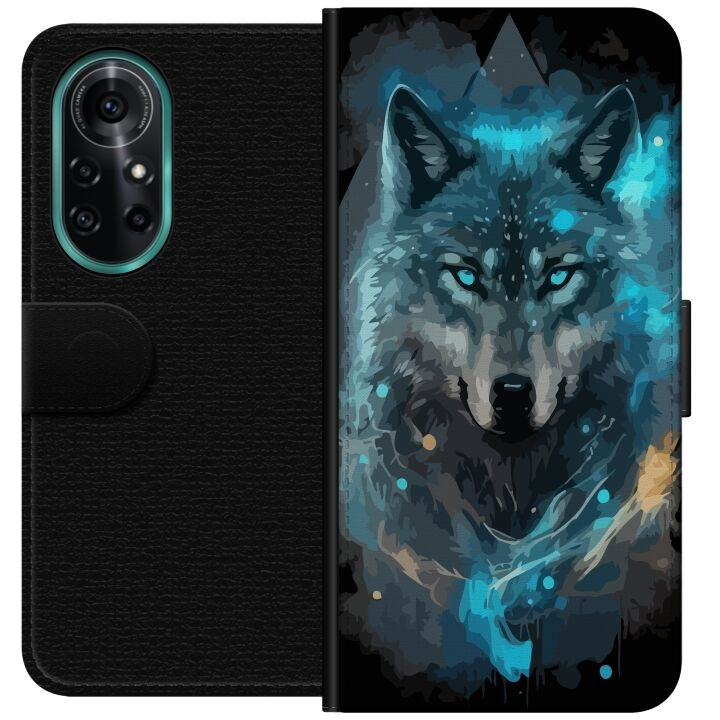 Tegnebogsetui til Huawei nova 8 Pro med Ulve motiv i gruppen SMARTPHONES & TABLETS / Mobil Beskyttelse / Huawei/Honori hos TP E-commerce Nordic AB (A52948)