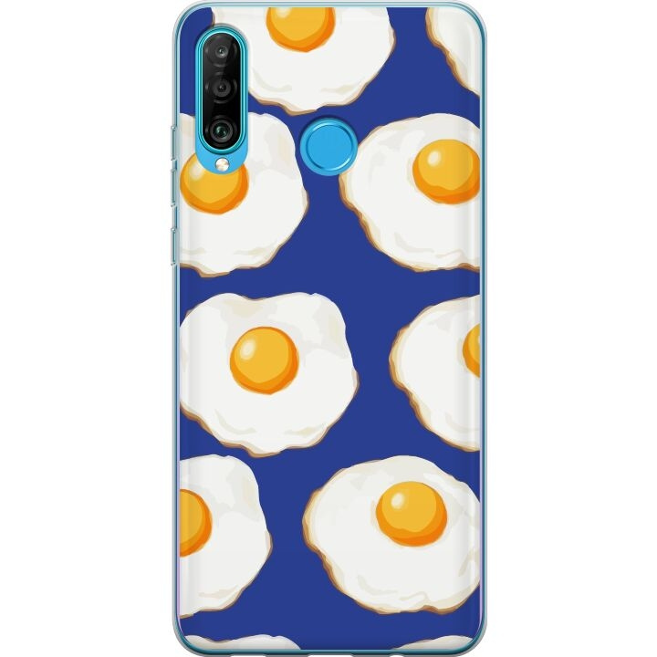 Mobilcover til Huawei P30 lite med Stegte æg motiv i gruppen SMARTPHONES & TABLETS / Mobil Beskyttelse / Huawei/Honori hos TP E-commerce Nordic AB (A53246)
