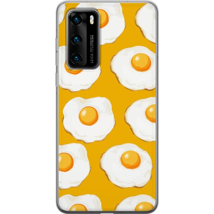 Mobilcover til Huawei P40 med Stegt æg motiv i gruppen SMARTPHONES & TABLETS / Mobil Beskyttelse / Huawei/Honori hos TP E-commerce Nordic AB (A53350)