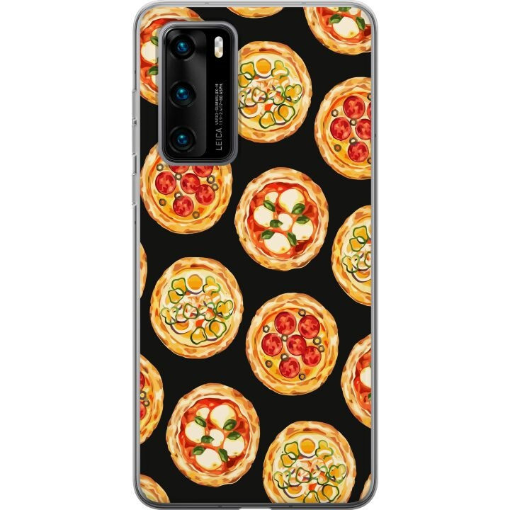 Mobilcover til Huawei P40 med Pizza motiv i gruppen SMARTPHONES & TABLETS / Mobil Beskyttelse / Huawei/Honori hos TP E-commerce Nordic AB (A53361)