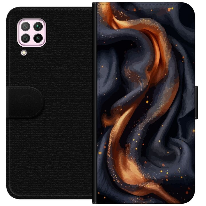Tegnebogsetui til Huawei P40 lite med Brandigt silke motiv i gruppen SMARTPHONES & TABLETS / Mobil Beskyttelse / Huawei/Honori hos TP E-commerce Nordic AB (A53376)
