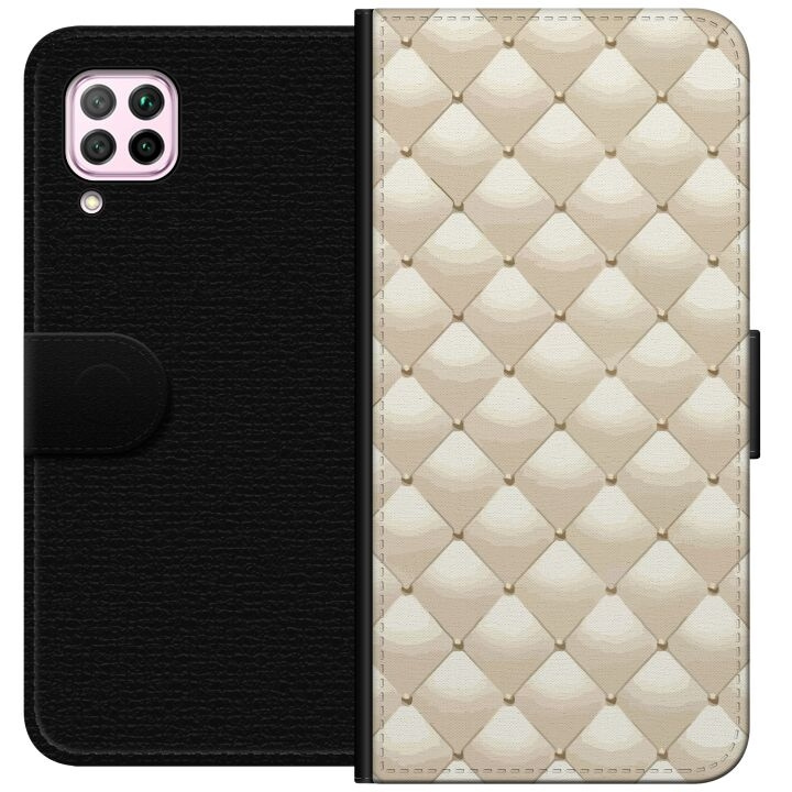 Tegnebogsetui til Huawei P40 lite med Guldglans motiv i gruppen SMARTPHONES & TABLETS / Mobil Beskyttelse / Huawei/Honori hos TP E-commerce Nordic AB (A53401)