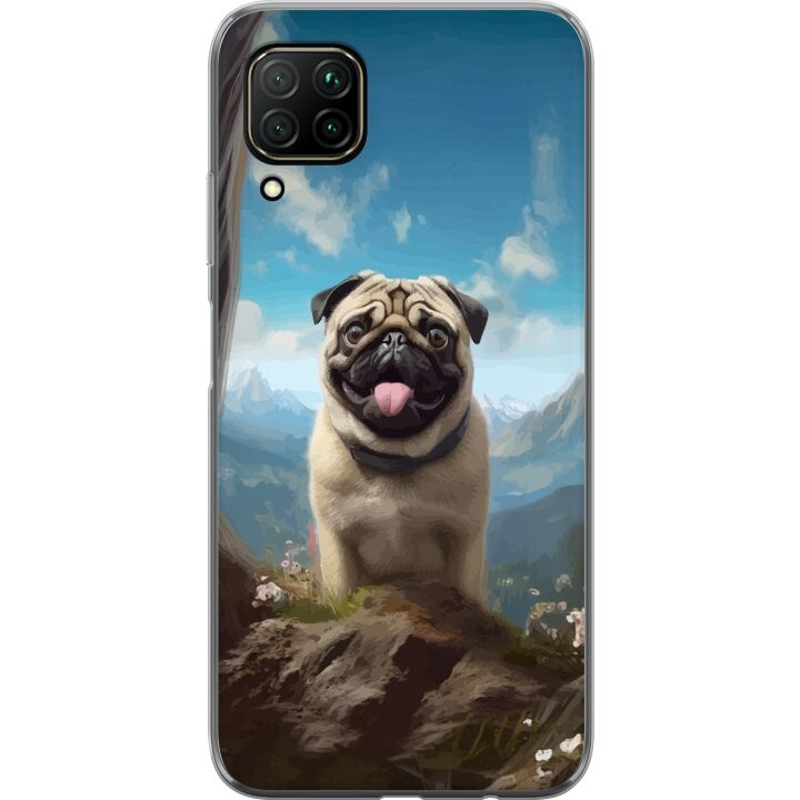 Mobilcover til Huawei P40 lite med Glad Hund motiv i gruppen SMARTPHONES & TABLETS / Mobil Beskyttelse / Huawei/Honori hos TP E-commerce Nordic AB (A53420)