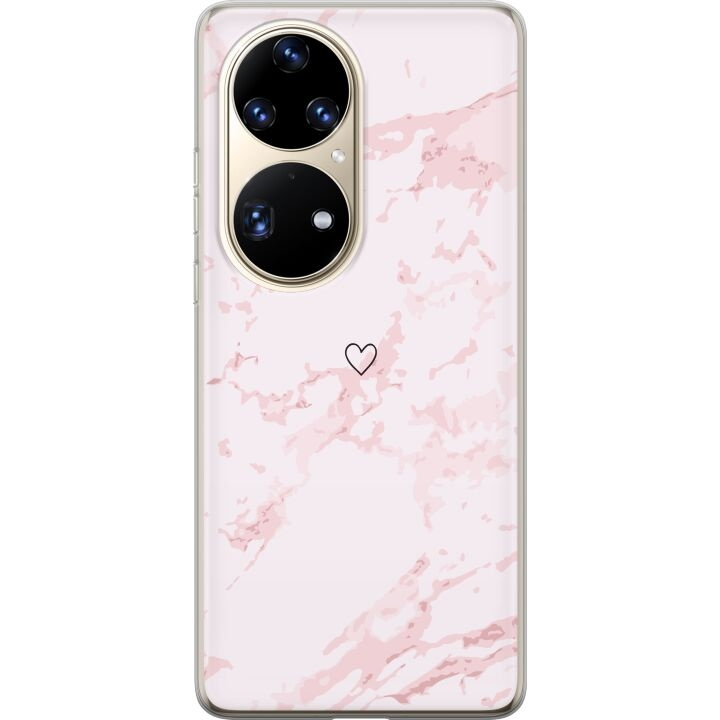 Mobilcover til Huawei P50 Pro med Rosa Hjerte motiv i gruppen SMARTPHONES & TABLETS / Mobil Beskyttelse / Huawei/Honori hos TP E-commerce Nordic AB (A53587)