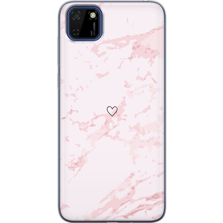 Mobilcover til Huawei Y5p med Rosa Hjerte motiv i gruppen SMARTPHONES & TABLETS / Mobil Beskyttelse / Huawei/Honori hos TP E-commerce Nordic AB (A53720)
