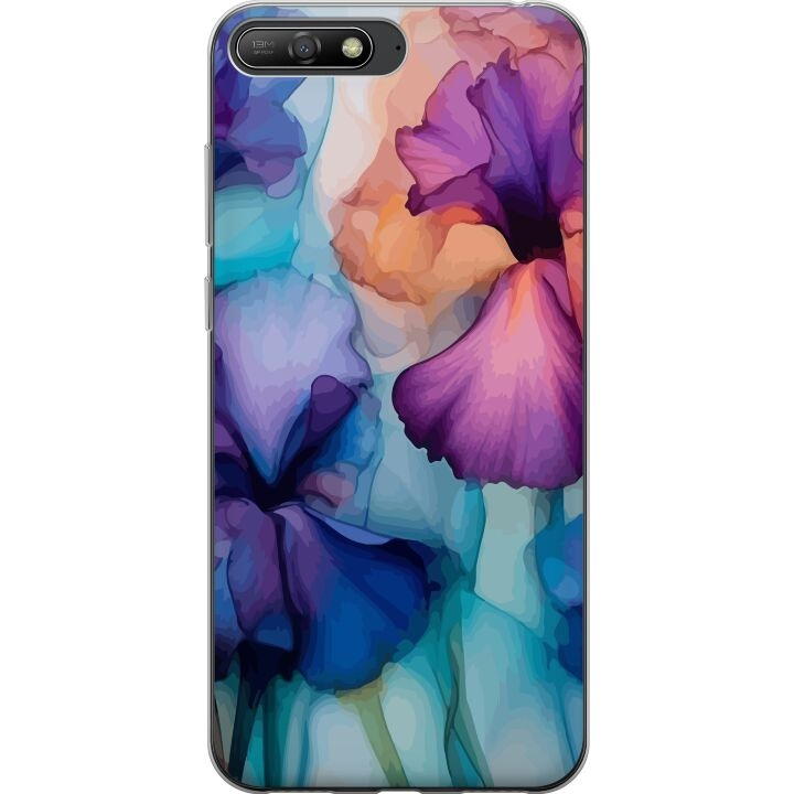 Mobilcover til Huawei Y6 (2018) med Magiske blomster motiv i gruppen SMARTPHONES & TABLETS / Mobil Beskyttelse / Huawei/Honori hos TP E-commerce Nordic AB (A53754)