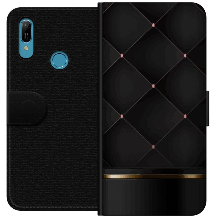 Tegnebogsetui til Huawei Y6 (2019) med Luksuslinje motiv i gruppen SMARTPHONES & TABLETS / Mobil Beskyttelse / Huawei/Honori hos TP E-commerce Nordic AB (A53792)